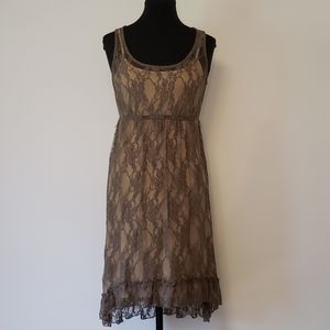Lace dress with slip